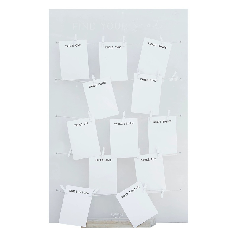 Ginger Ray Acrylic Table Seating Board