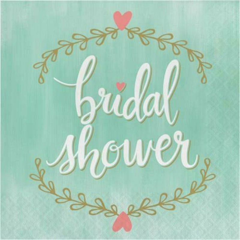 Mint to Be Bridal Shower Lunch Napkins 16ct