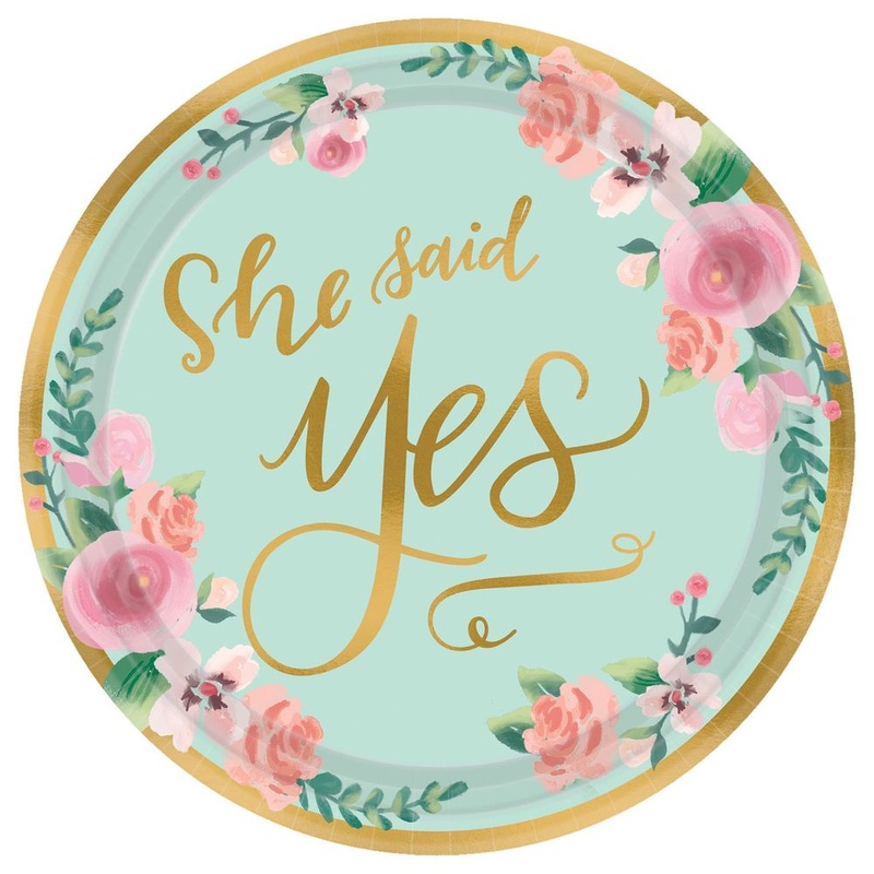 Mint To Be Wedding Dessert Plates, 8ct