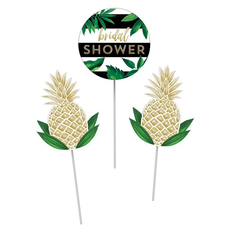 Pineapple Wedding Centerpiece Sticks (3 ct)