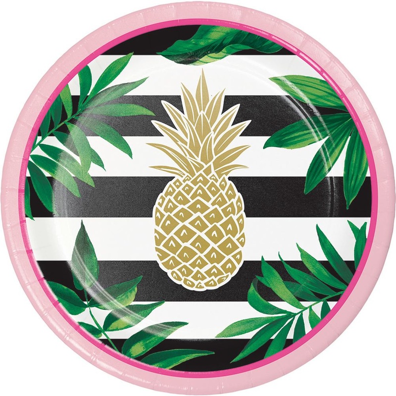 Pineapple Wedding Dessert Plates (8 ct)