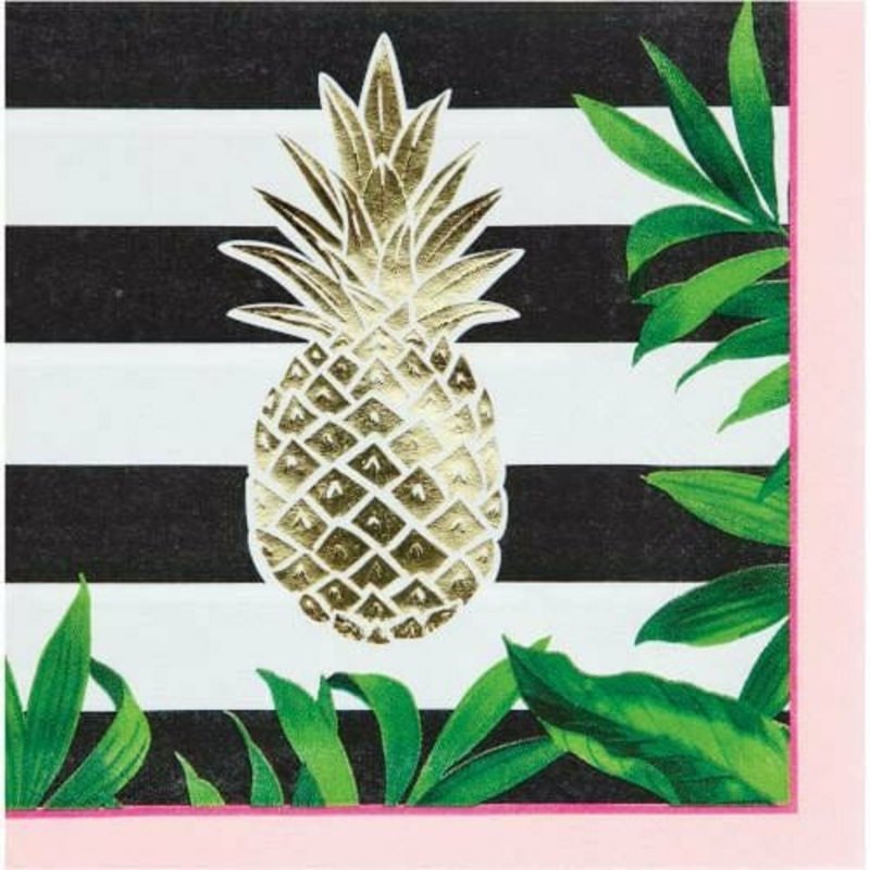 Pineapple Wedding Lunch Napkins 16ct