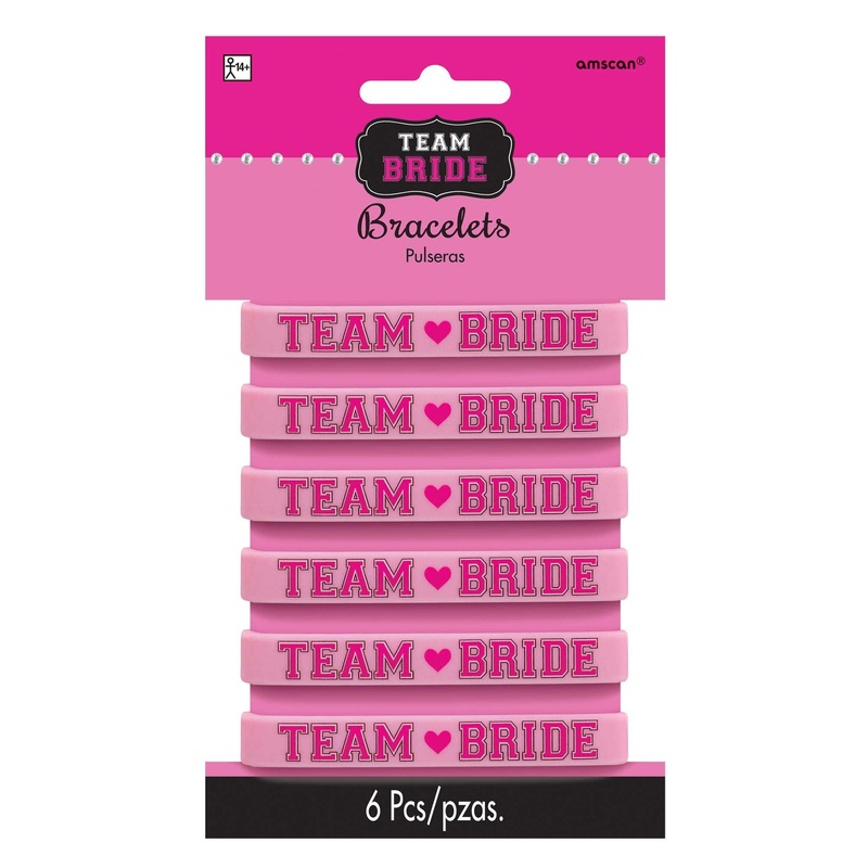 Team Bride Multipack Rubber Bracelets