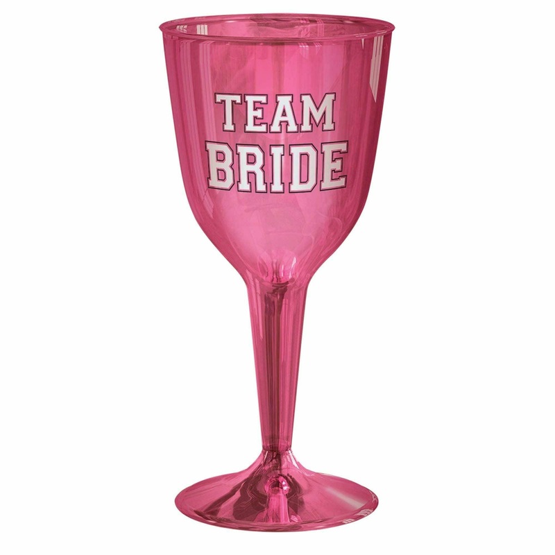 Team Bride Wine Glasses