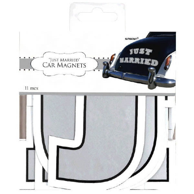 just Married Car Magnet
