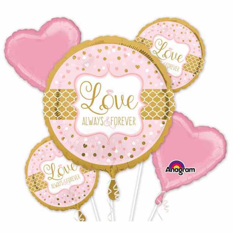 Sparkling Wedding Foil Balloon Set
