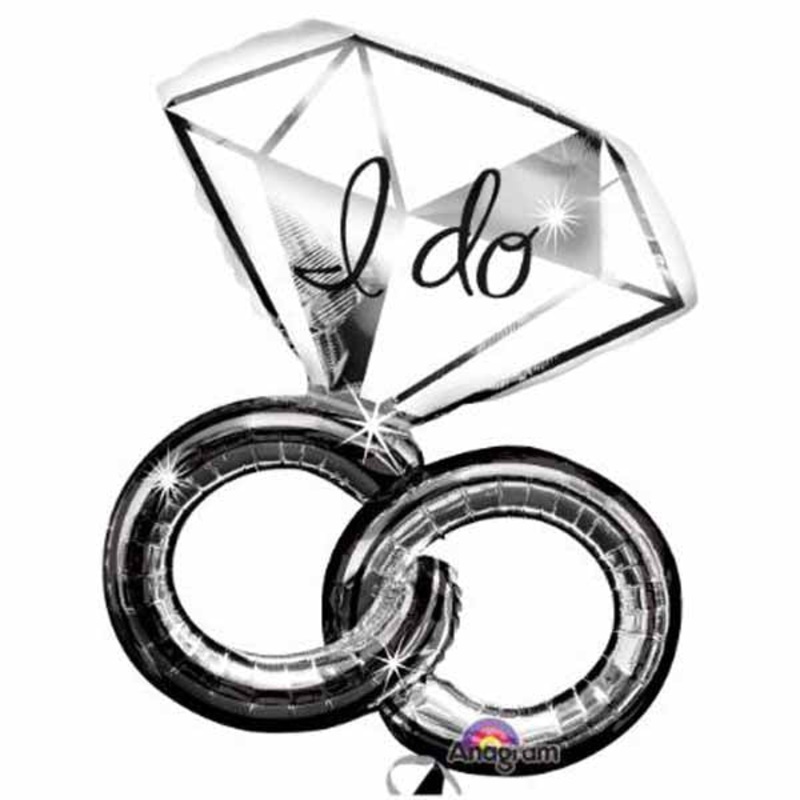 Wedding Rings 30" Foil Balloon