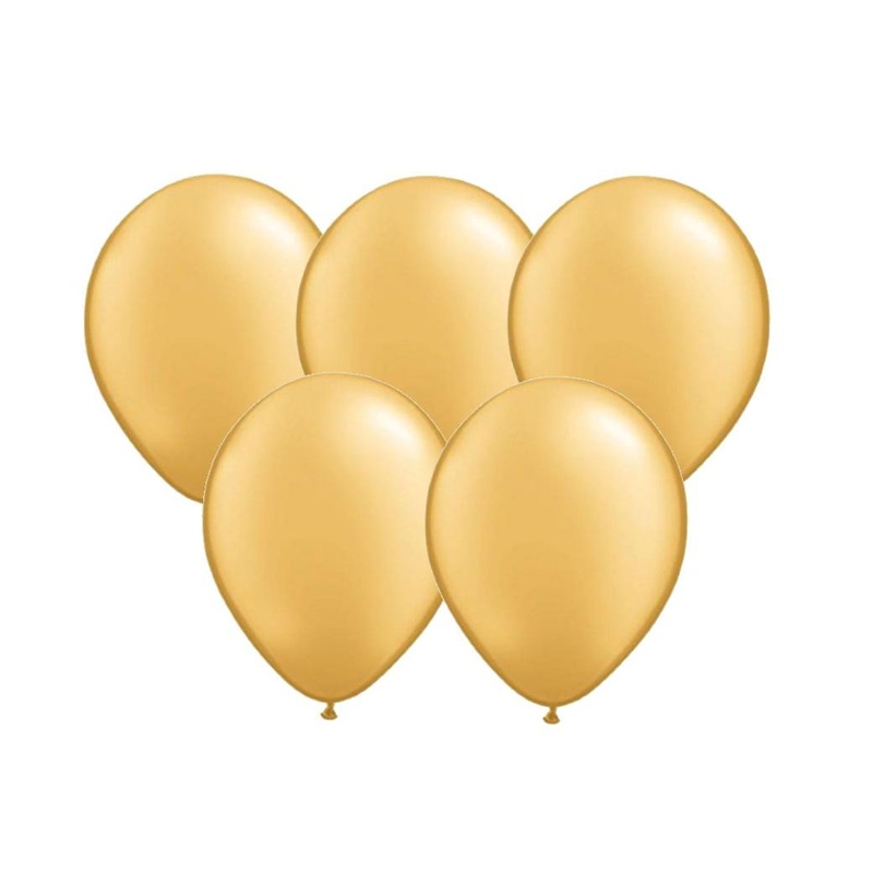 25pk Balloons - Gold