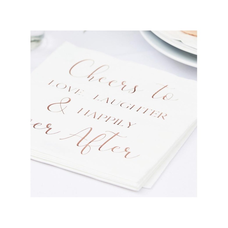 Botanical Wedding Napkins 16pk