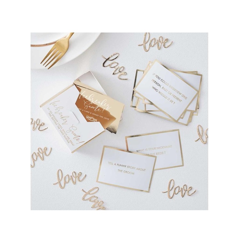 Gold Wedding Icebreaker Table Game