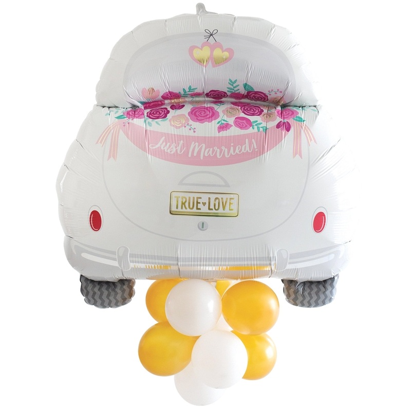 Just Married Wedding Car Balloon Bouquet