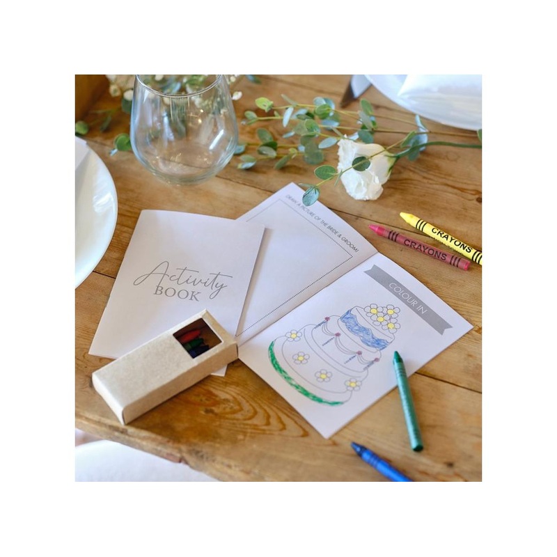 Rustic Romance Wedding Activity Books 5pk