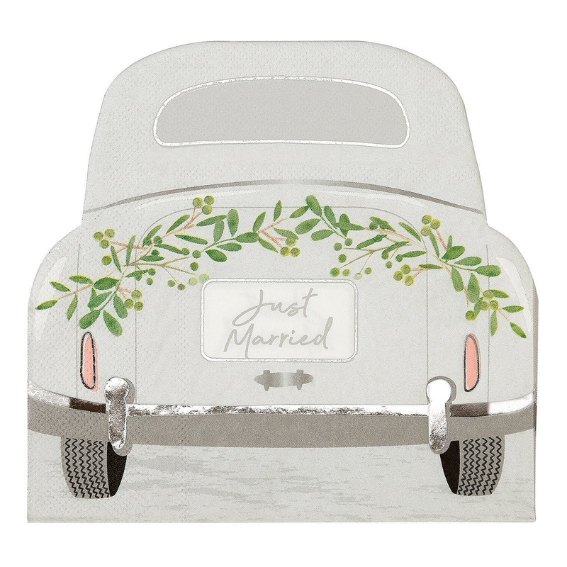 Wedding Car Shaped Napkins