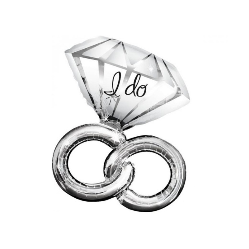 Wedding Rings SuperShape Foil Balloon