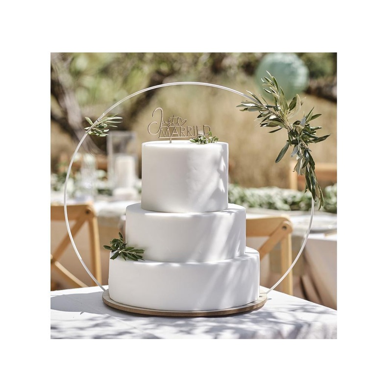 Wooden Hoop Wedding Cake Stand