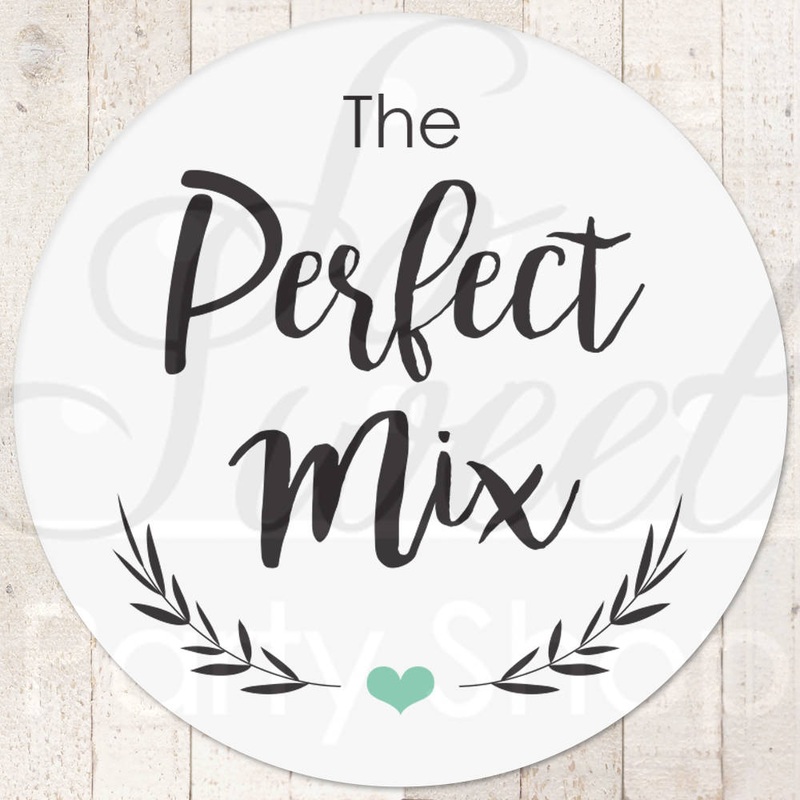 Wedding Favor Stickers, Perfect Mix Wedding Labels, Treat Bag Sticker, Sweet and Salty, Favorite Stickers, Snack Stickers - Set of 24