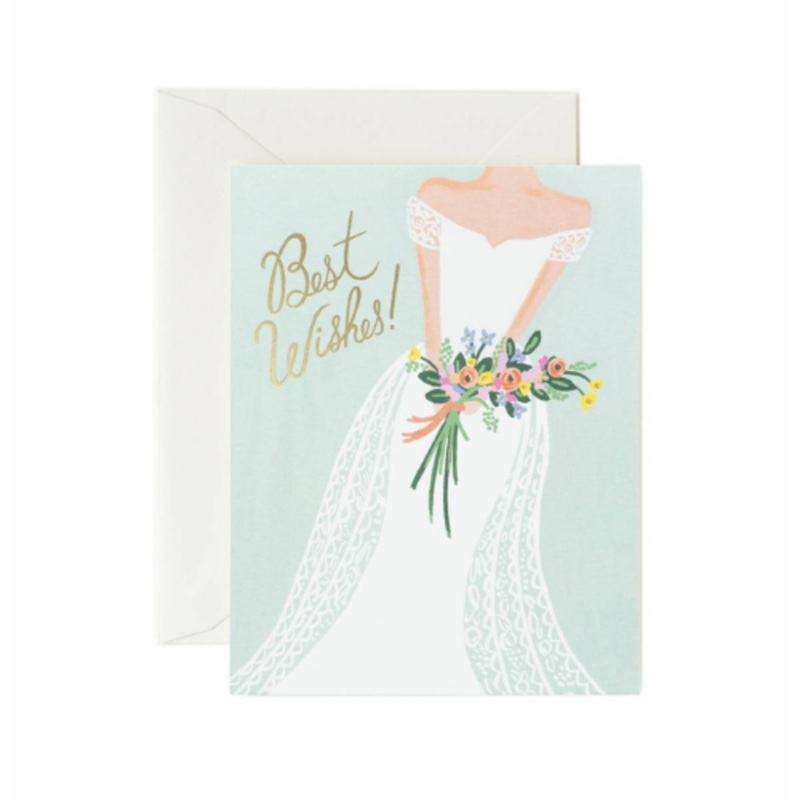 "Best Wishes" Wedding Greeting Card