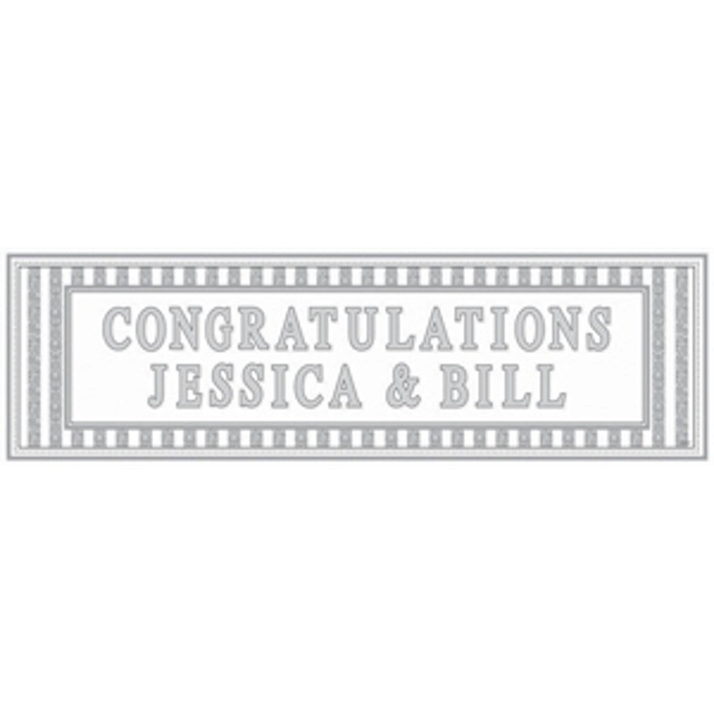 "Customizable Giant Wedding Sign - 12Cs (65"X20")"