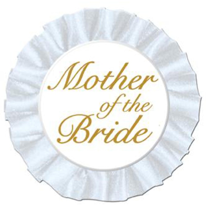 "Mother Of The Bride Button - Elegant Wedding Accessory"