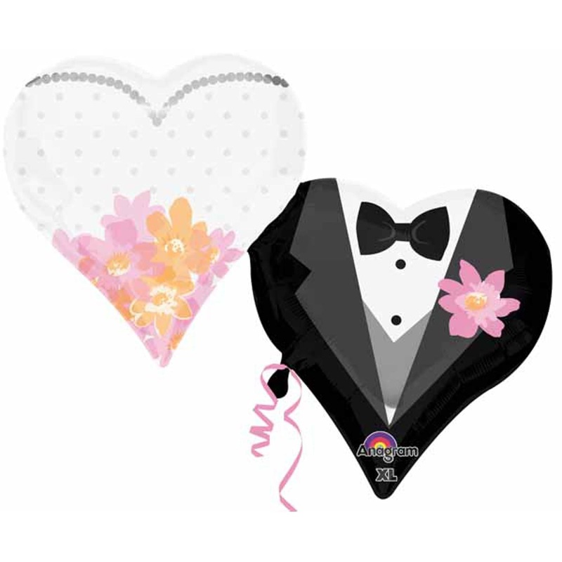 Wedding Couple Heart - 30 Inch Heart-Shaped Decoration Package