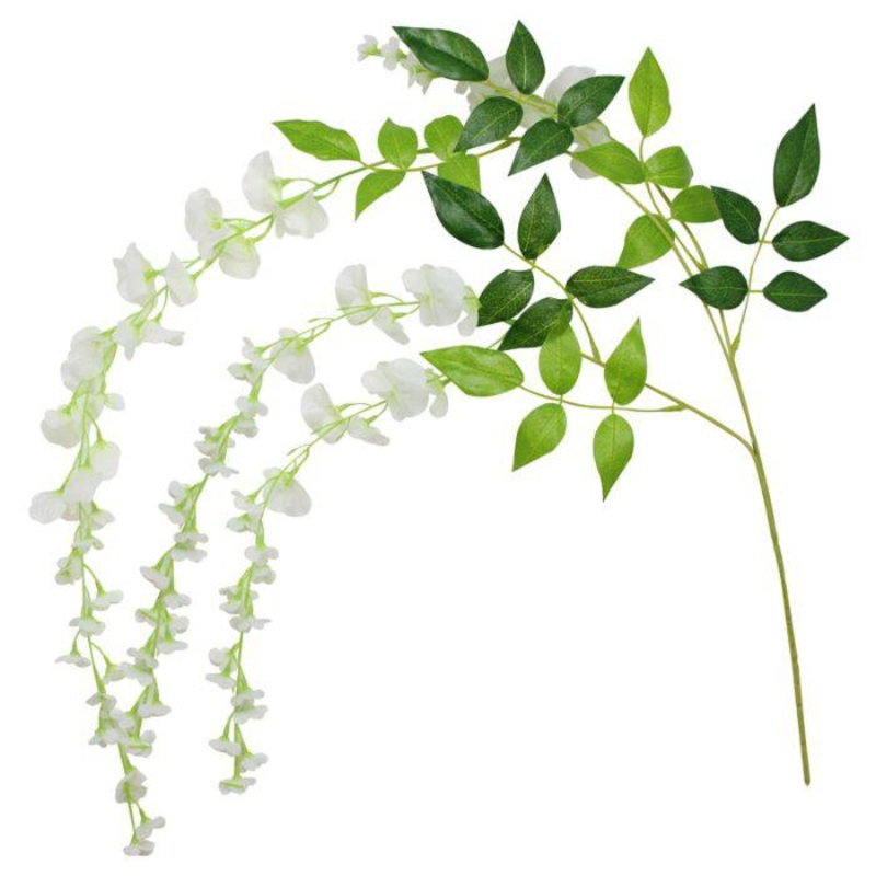 Artificial White Wisteria Wedding Garland