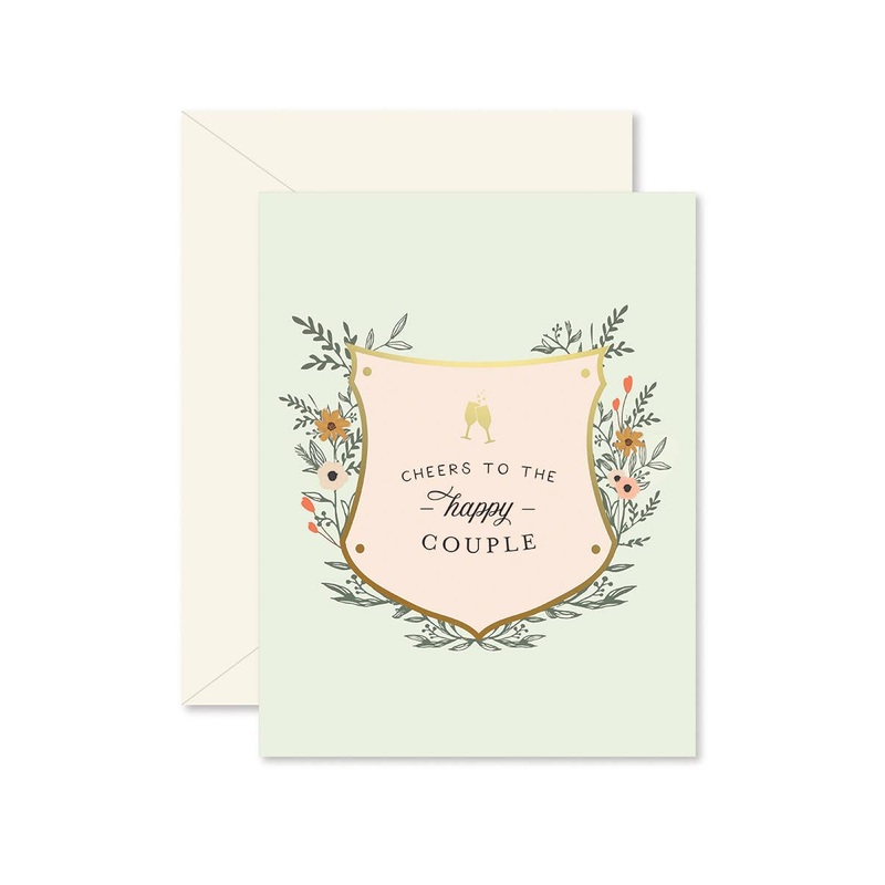 Cheers to the Happy Couple Wedding Greeting Card