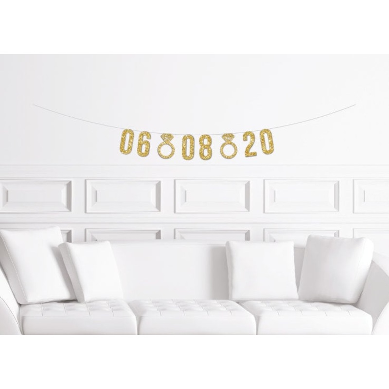Custom Wedding Date Banner