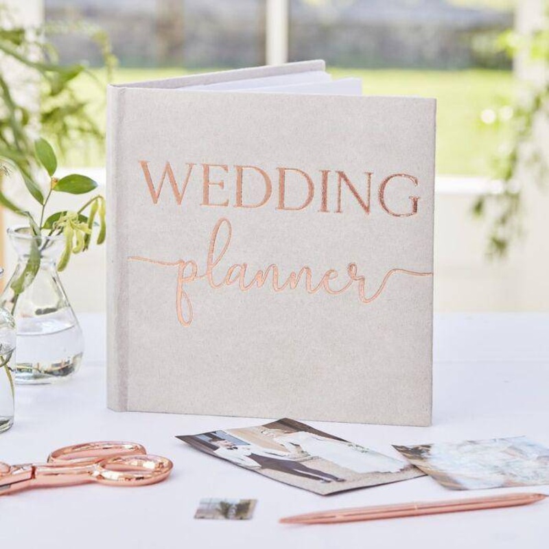 Grey Suede Luxury Wedding Planner S5030