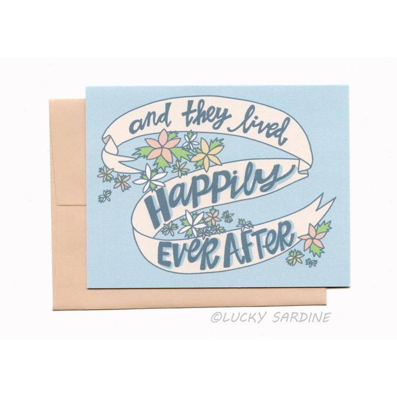 Happily Ever After Wedding Greeting Card