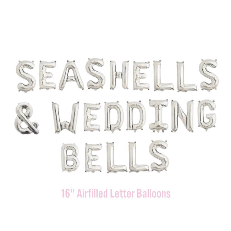 Seashells & Wedding Bells Balloon Banner