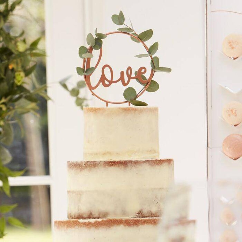 Wedding Cake Topper (Greenery Not Included)