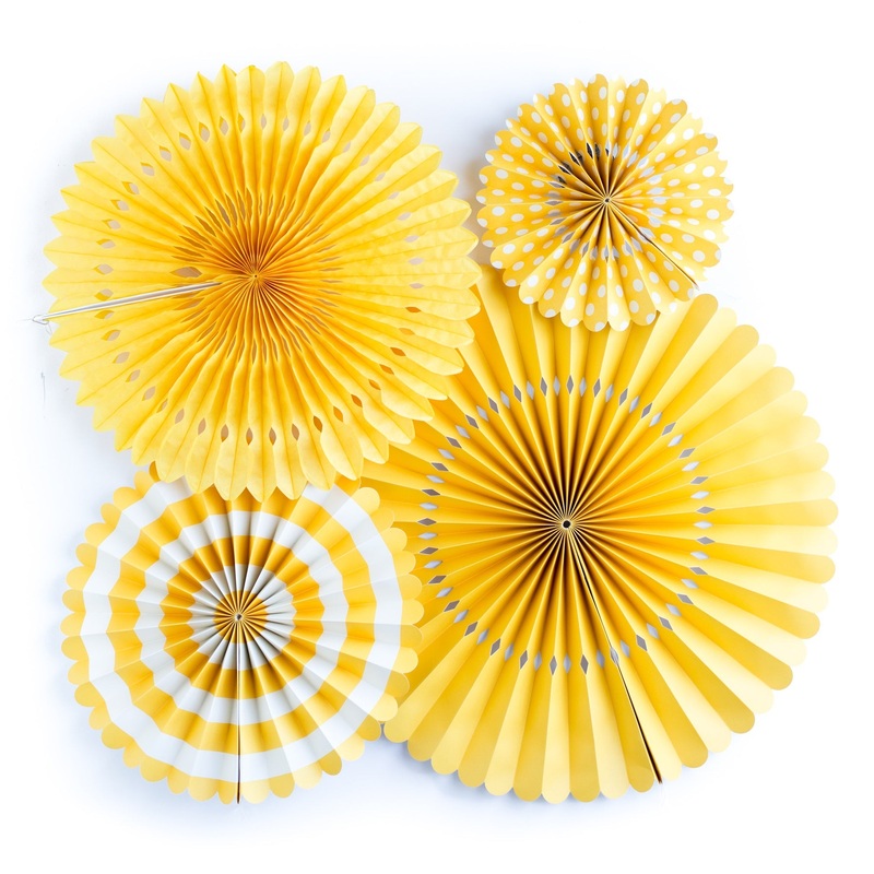 Yellow Party Fans