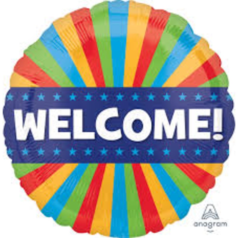18" Mylar - Welcome