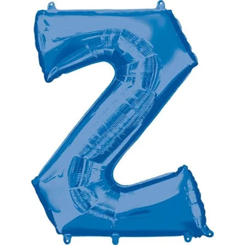 34" Blue Letter - Z