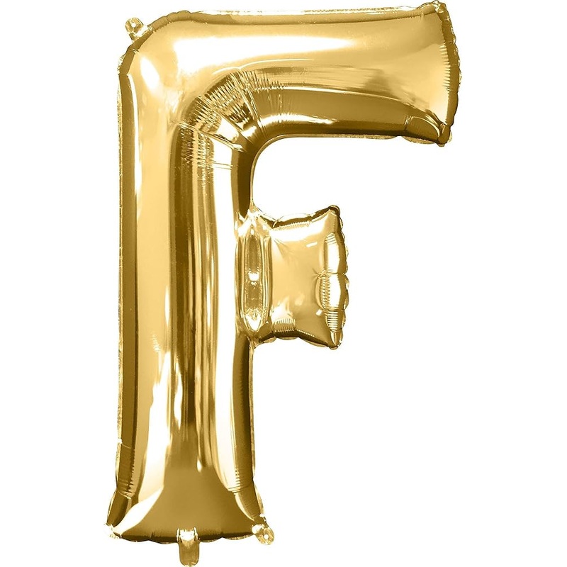 34" Gold Letter - F