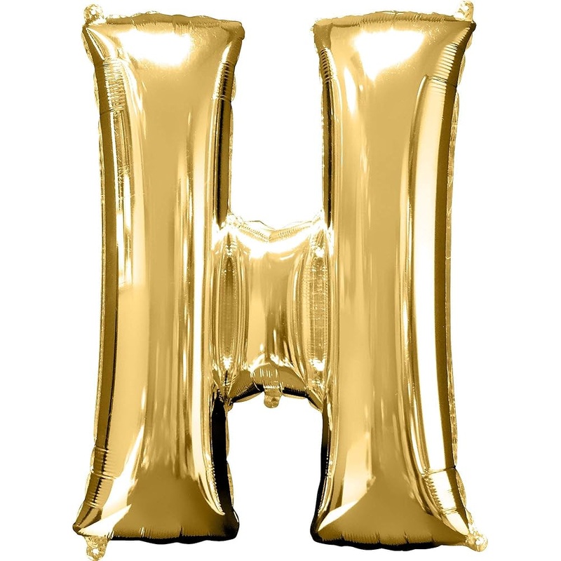 34"Gold Letter - H
