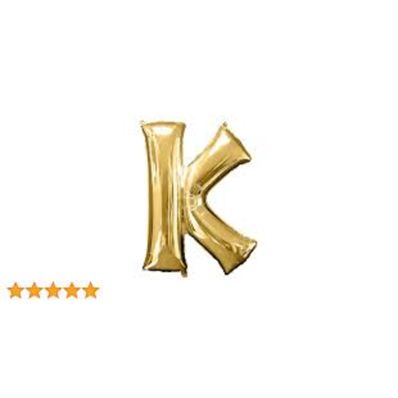 34"  Gold Letter - K