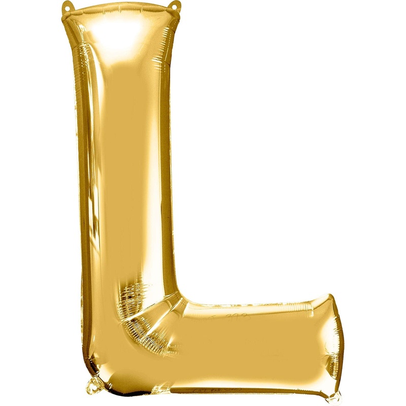 34"  Gold Letter - L
