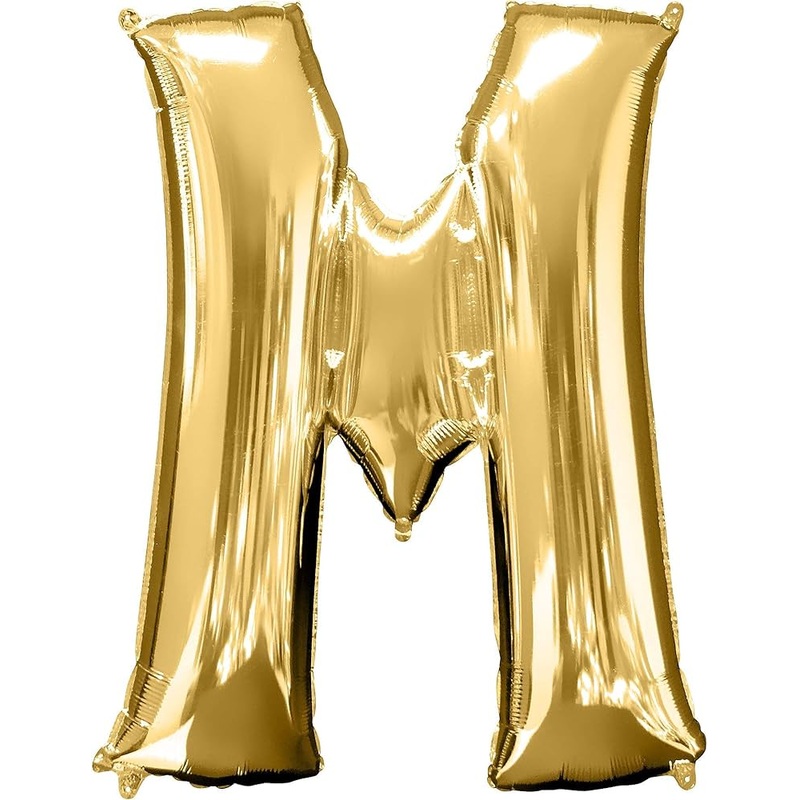 34"  Gold Letter - M