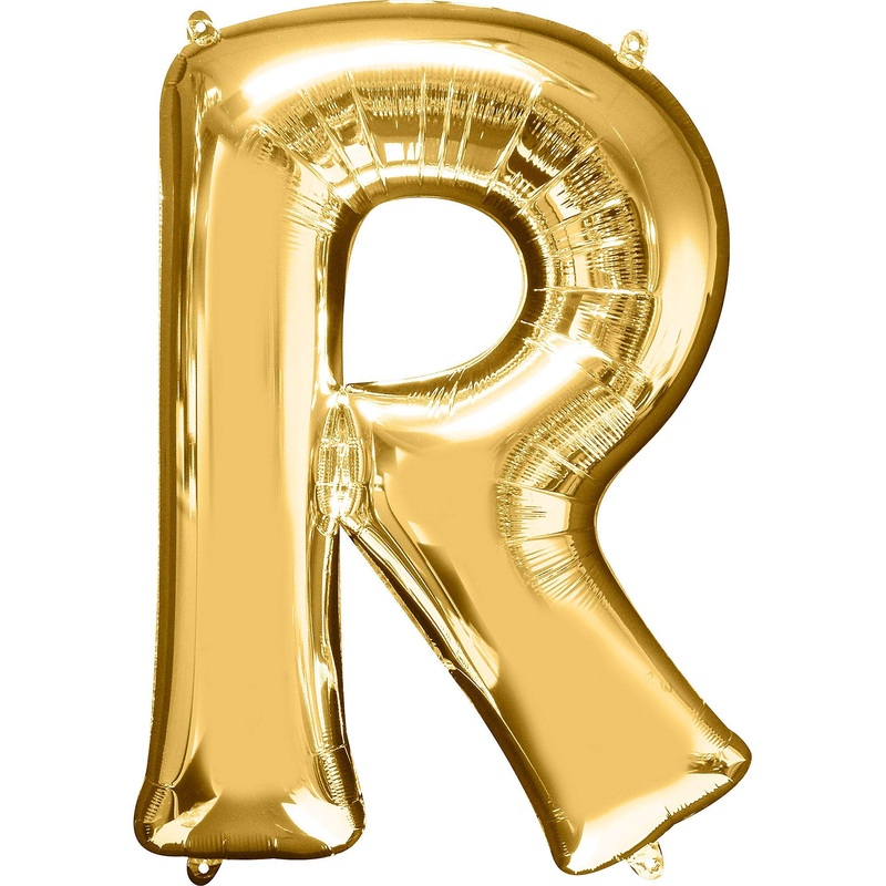 34"  Gold Letter - R