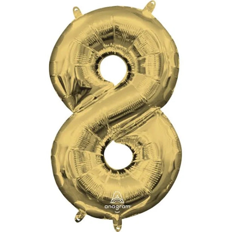 34" Gold Number - 8