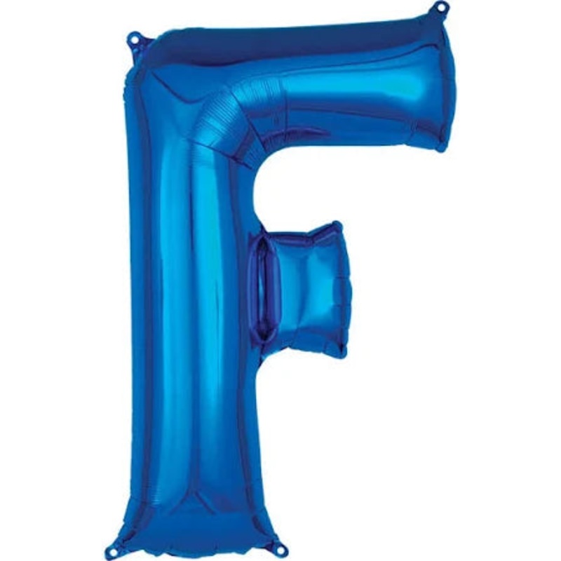 37" Blue Letter - F