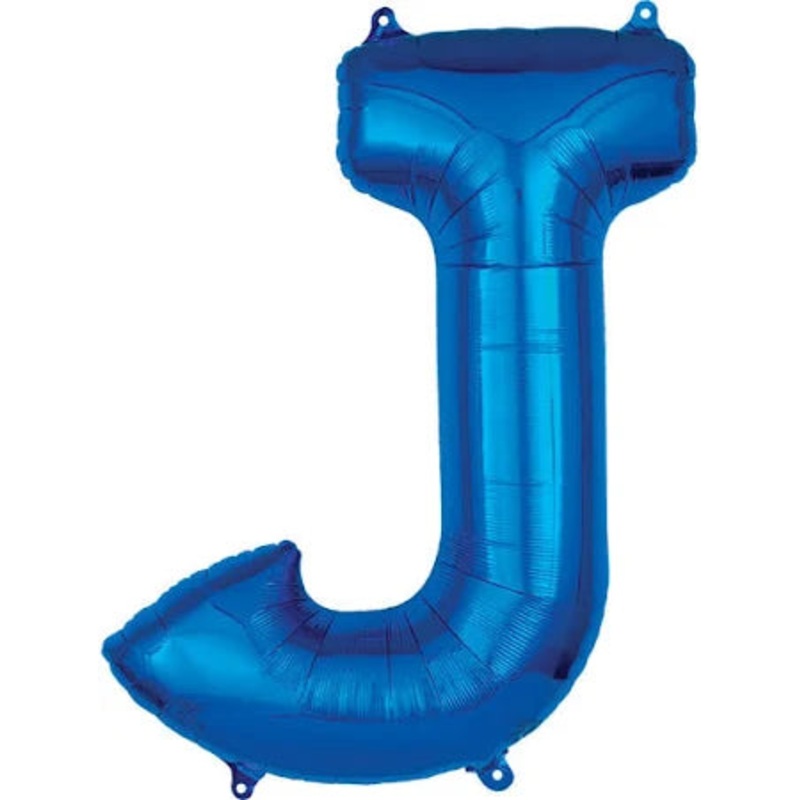 37" Blue Letter - J