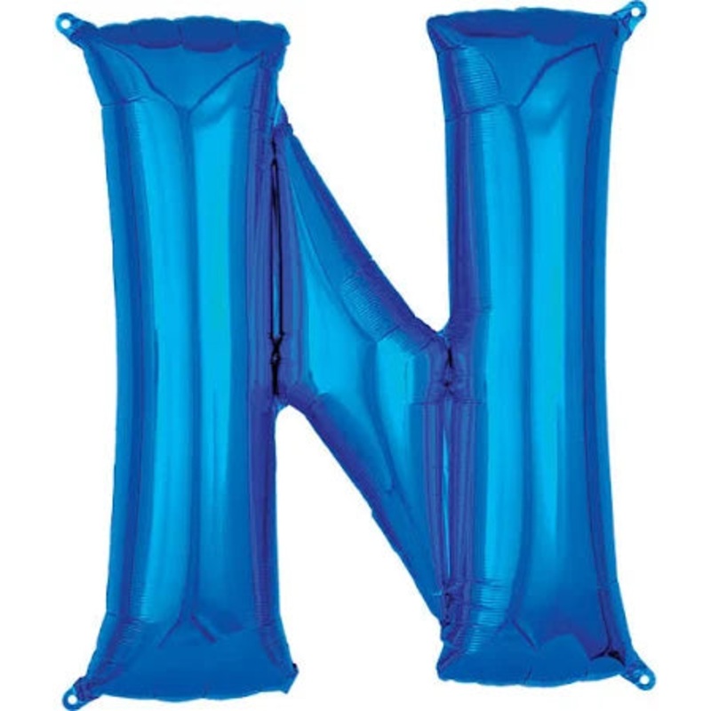 37" Blue Letter - N