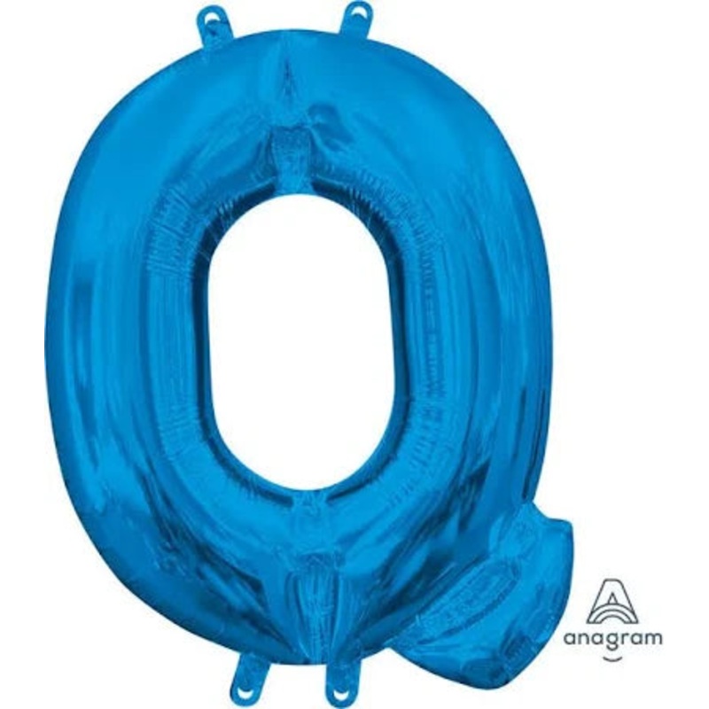 37" Blue Letter - Q