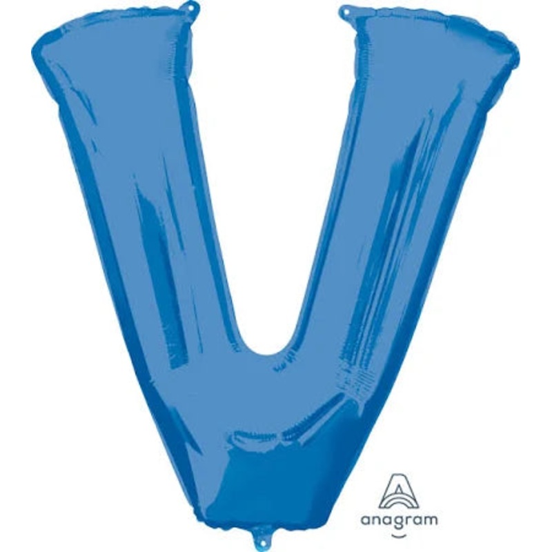 37" Blue Letter - V
