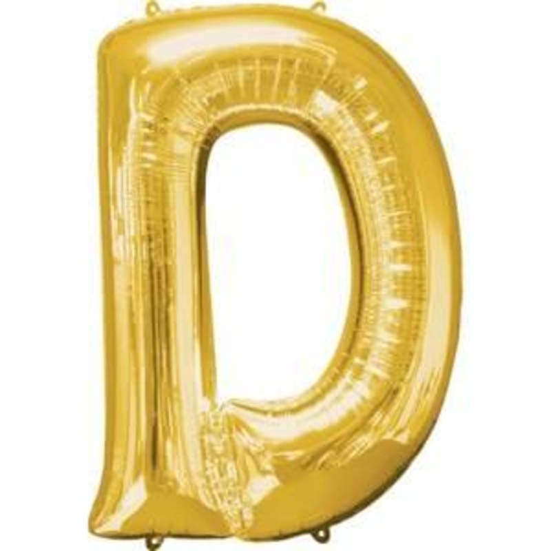 Letter "D" - Gold
