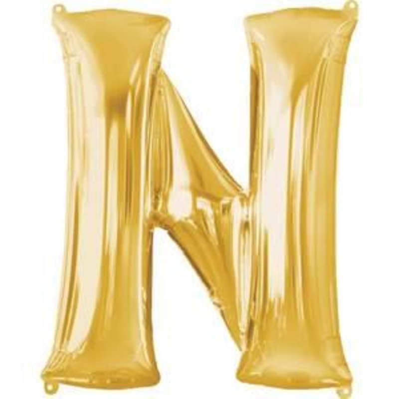 Letter "N" - Gold