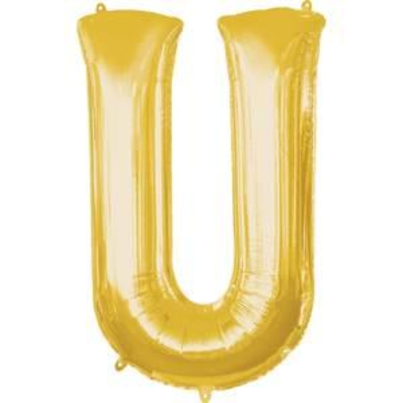 Letter "U" - Gold