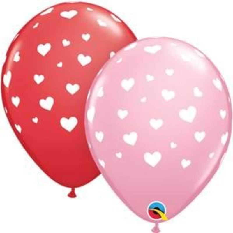 11" Random Hearts
